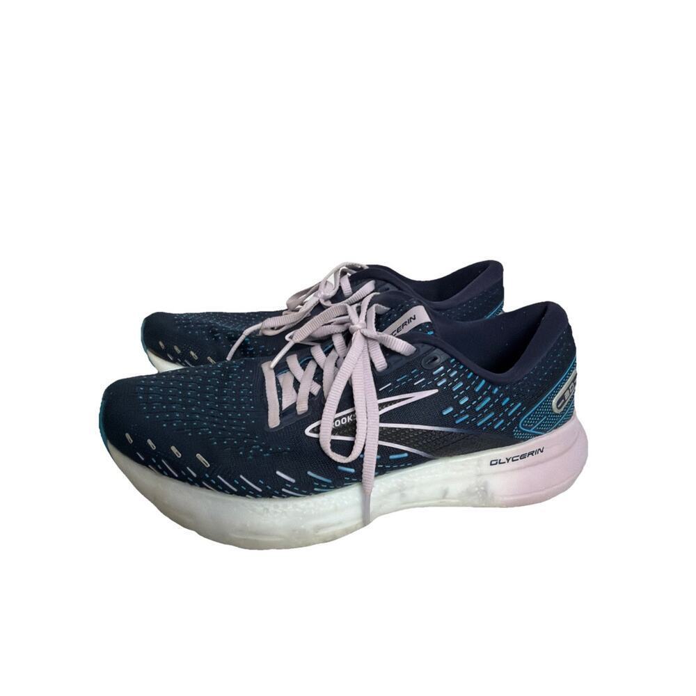 Brooks Women Glycerin 20 1203691D499 Blue Running Shoes Sneakers Size 8.5B